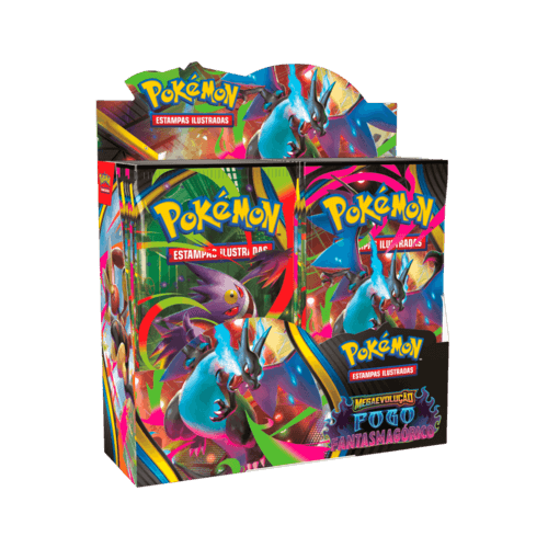 caixa booster fogo fantasmagorico pokemon tcg produto
