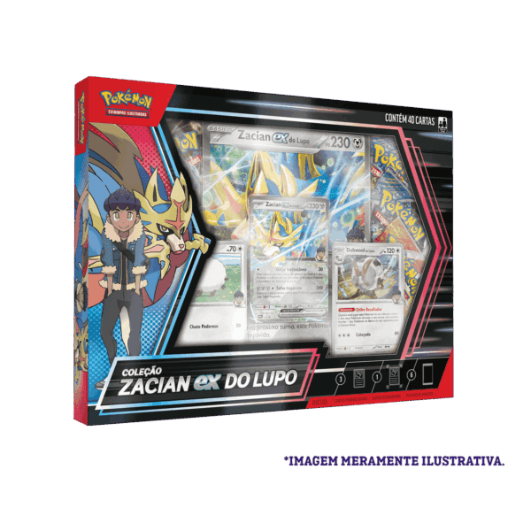 box colecao zacian ex do lupo diagonal