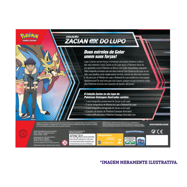 box colecao zacian ex do lupo verso