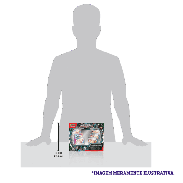 deck batalha de liga charizard tamanho