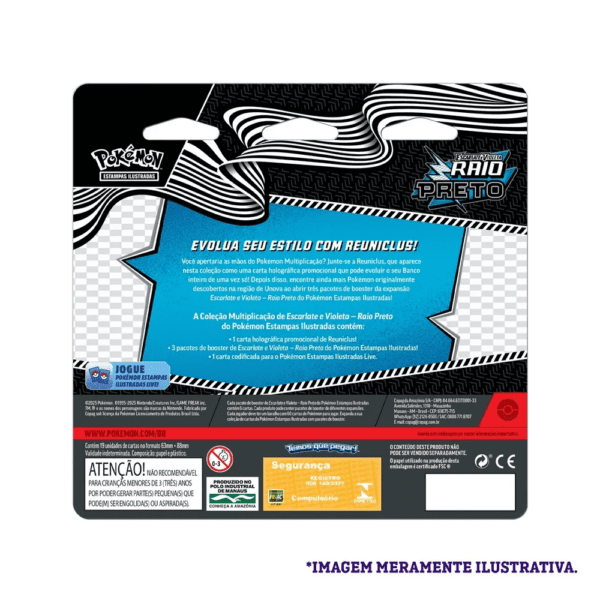 blister triplo fogo preto pokemon tcg verso