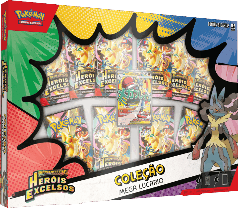 Pokemon TCG Mega Evolutio herois excelsos ascended Heroes Premium Collection Mega Lucario BRPT