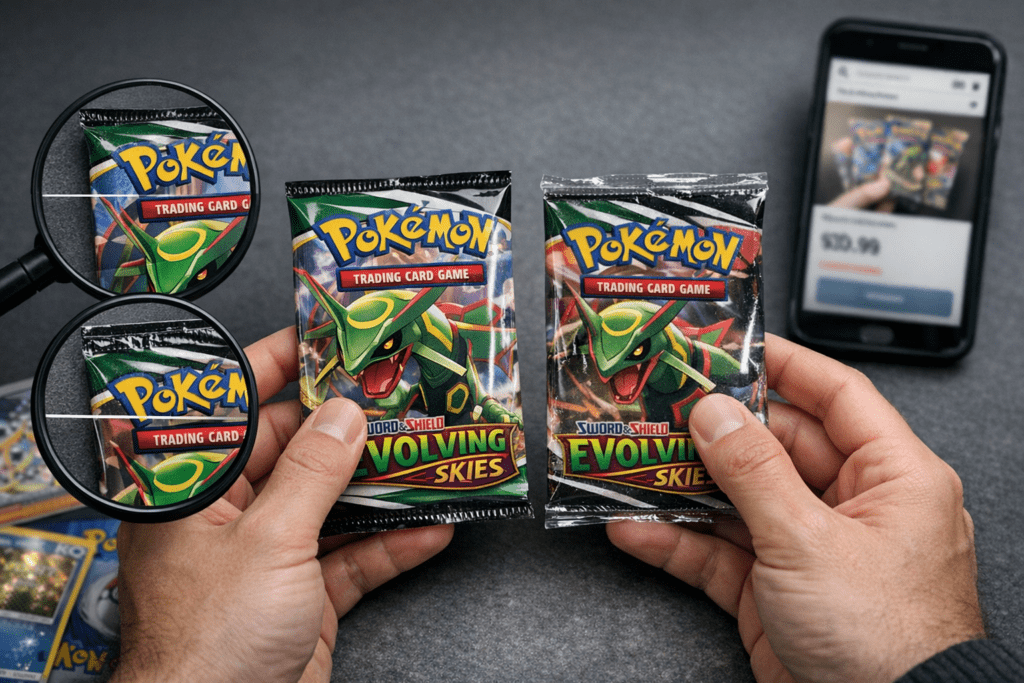 Como identificar boosters falsos de Pokémon: guia prático para não cair em golpes