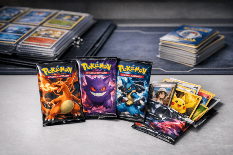 O que são pacotes de booster do Pokémon Estampas Ilustradas? Guia completo para entender antes de comprar