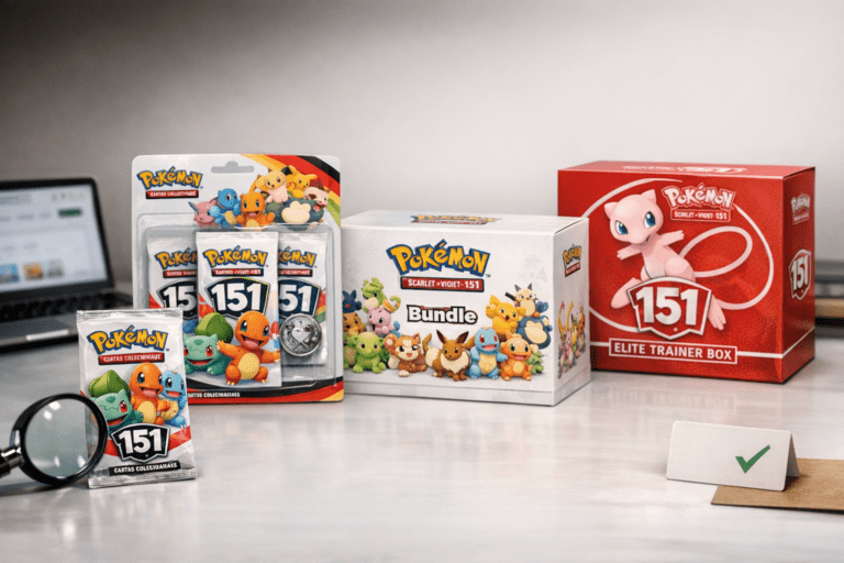 Pacotes de Booster Pokémon 151: lista manual para entender formatos, escolher melhor e comprar com segurança