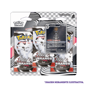 blister triplo pokemon fogo branco gothitelle PT BR