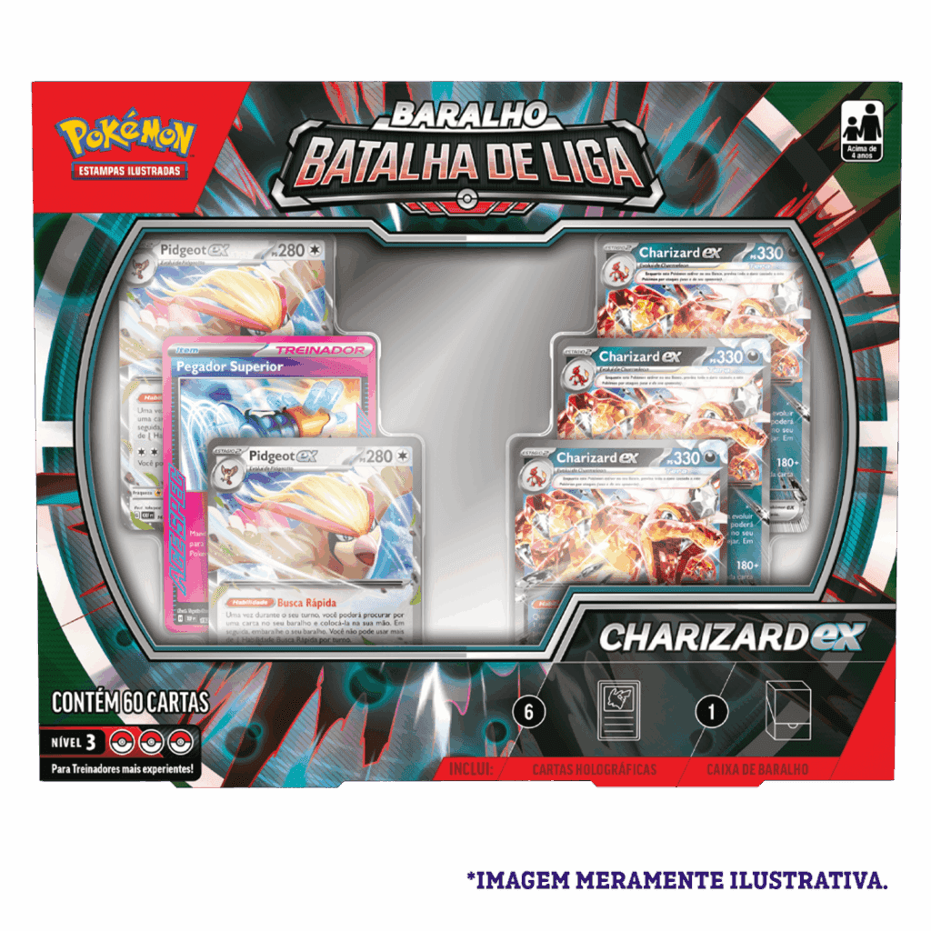 deck batalha de liga charizard frente