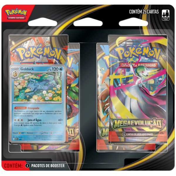 blister quadruplo megaevolucao golduck