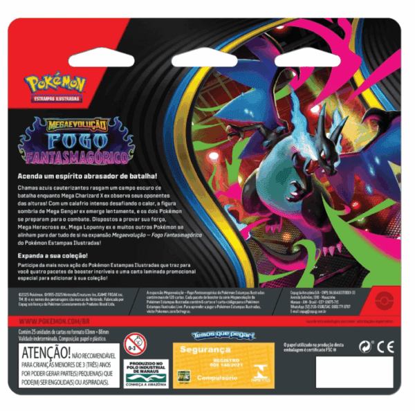 verso blister megaevolucao fogo fantasmagorico