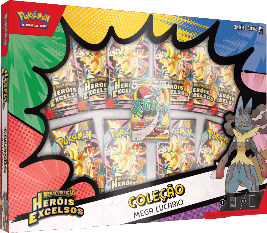 Pokemon TCG Mega Evolutio herois excelsos ascended Heroes Premium Collection Mega Lucario BRPT