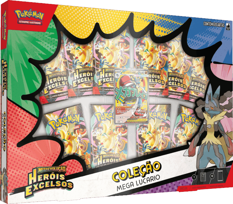 Pokemon TCG Mega Evolutio herois excelsos ascended Heroes Premium Collection Mega Lucario BRPT
