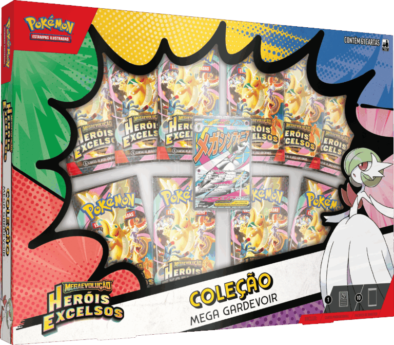Pokemon TCG Mega Evolutio herois excelsos ascended Heroes Premium Collection—Mega Gardevoir BRPT