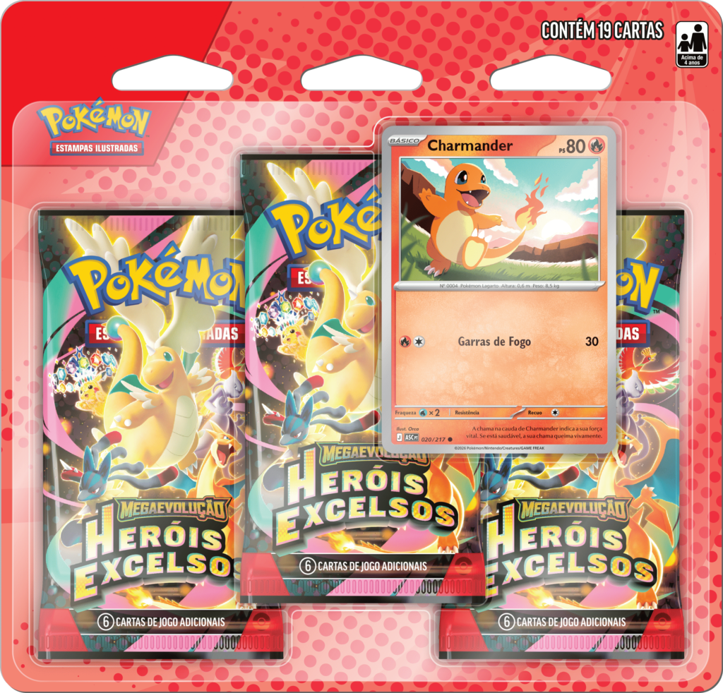 blister triplo herois excelsos charmander