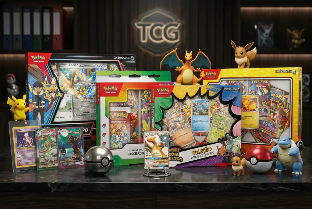 box coleção caixa de colecionador pokemon