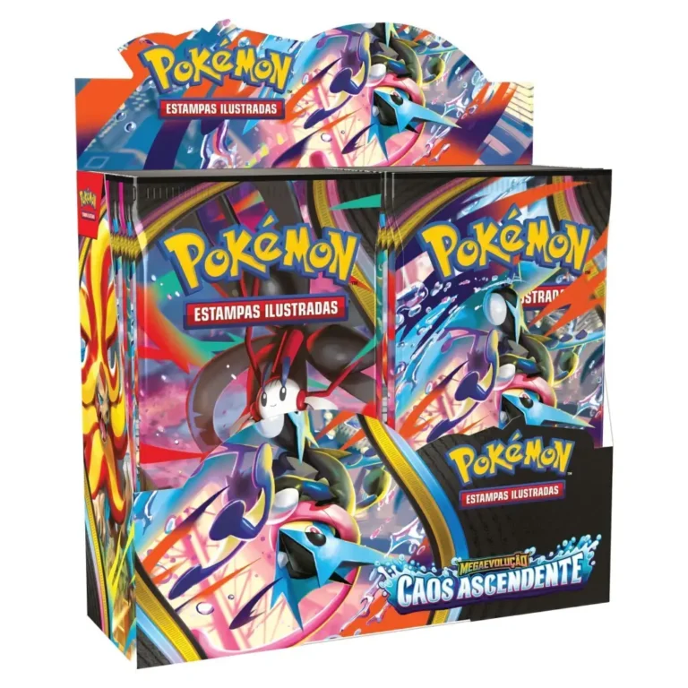 booster box display expansao caos ascendente megaevolucao pokemon tcg
