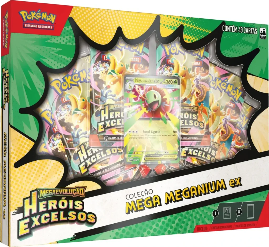 box mega meganium ex herois excelsos portugues