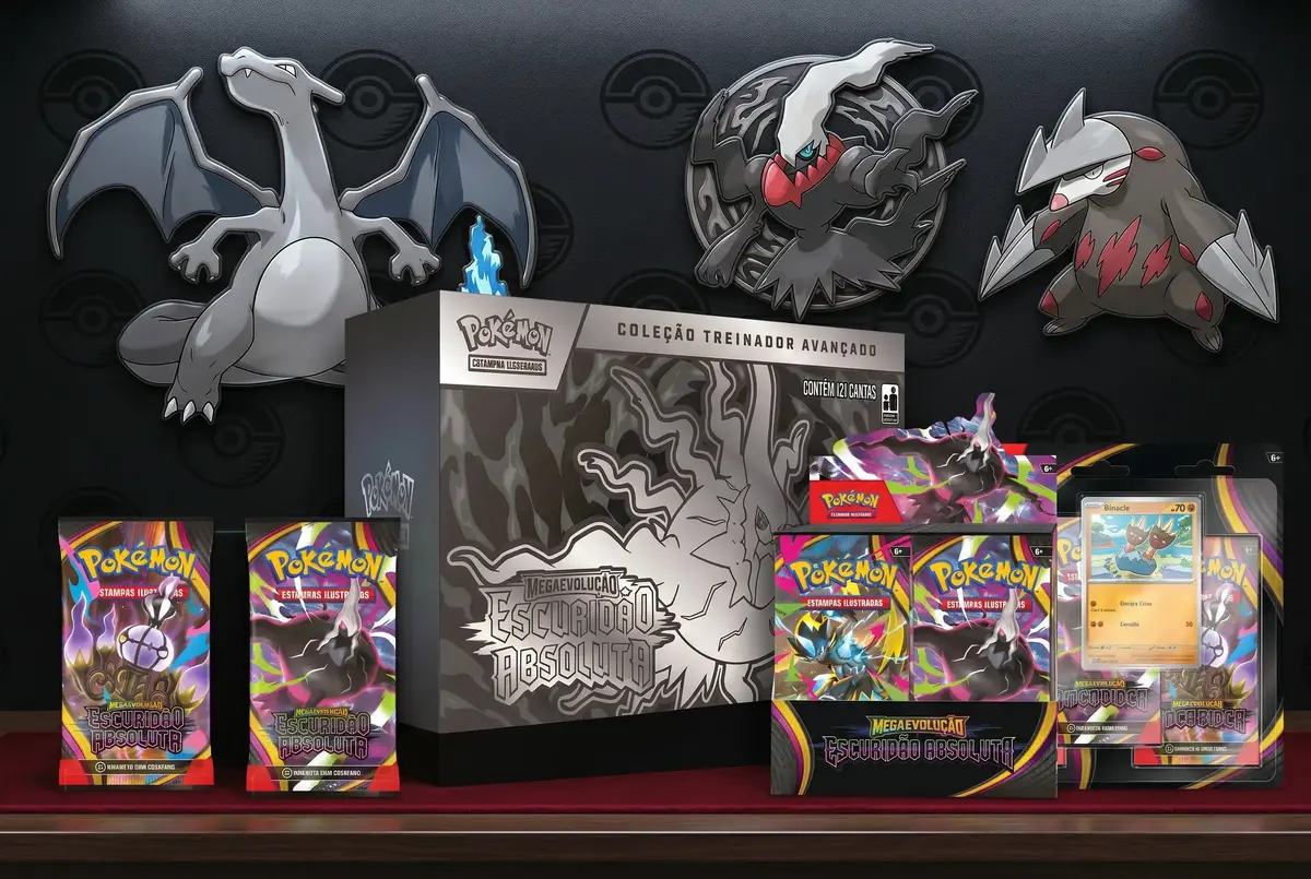 escuridao absoluta pokemon megaevolucao arte promocional super tcg slide