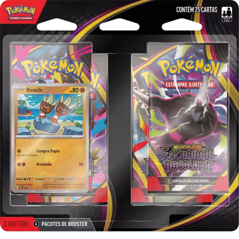 blister quadruplo pokemon tcg escuridao absoluta