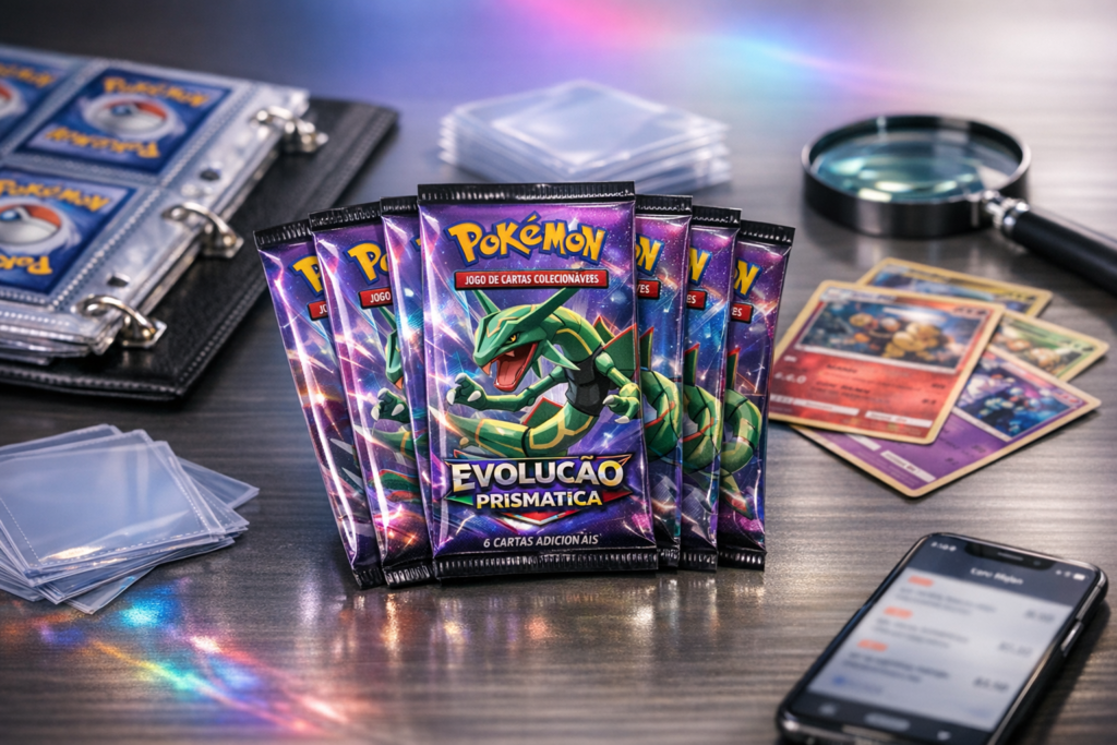 Booster Pokémon Evolução Prismática: guia para entender, avaliar e comprar melhor