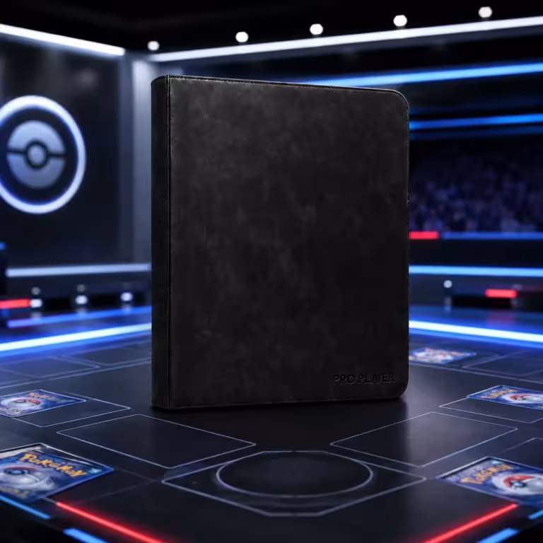 fichario preto 3x3 toploader pokemon tcg pro player principal