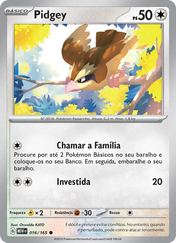 Pidgey 016/165