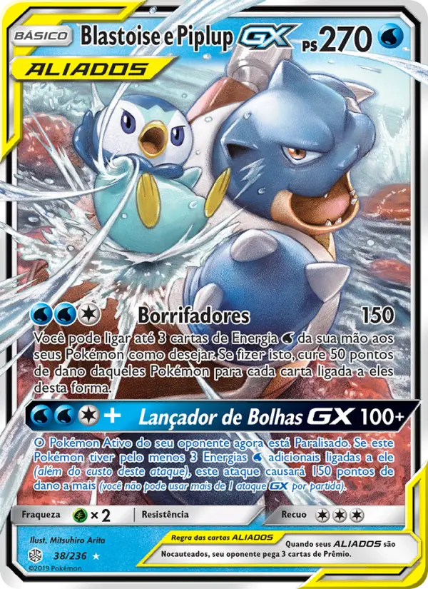 Blastoise e Piplup GX 38/236
