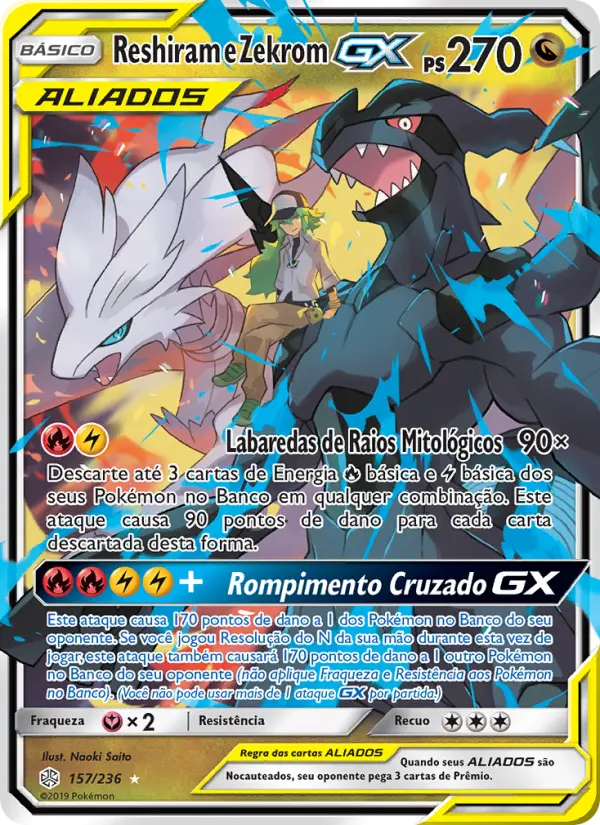 Reshiram e Zekrom GX 157/236