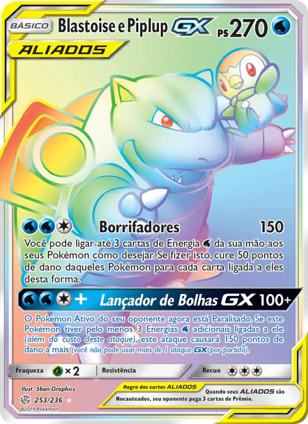 Blastoise e Piplup GX 253/236