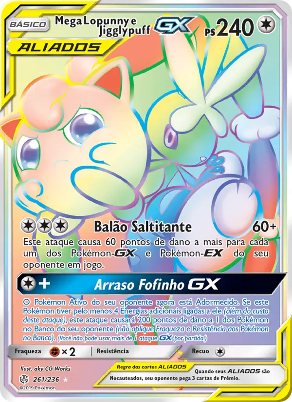 Mega Lopunny e Jigglypuff GX 261/236