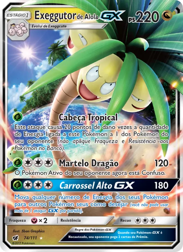Exeggutor de Alola GX 74/111