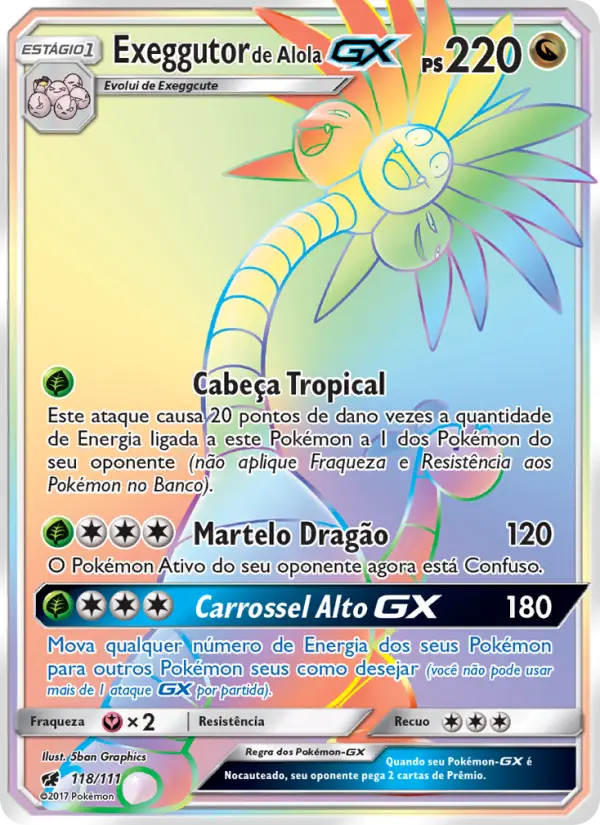 Exeggutor de Alola GX 118/111