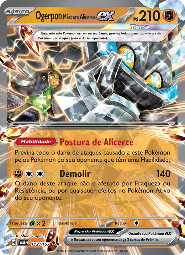 Ogerpon Máscara Alicerce ex 112/167