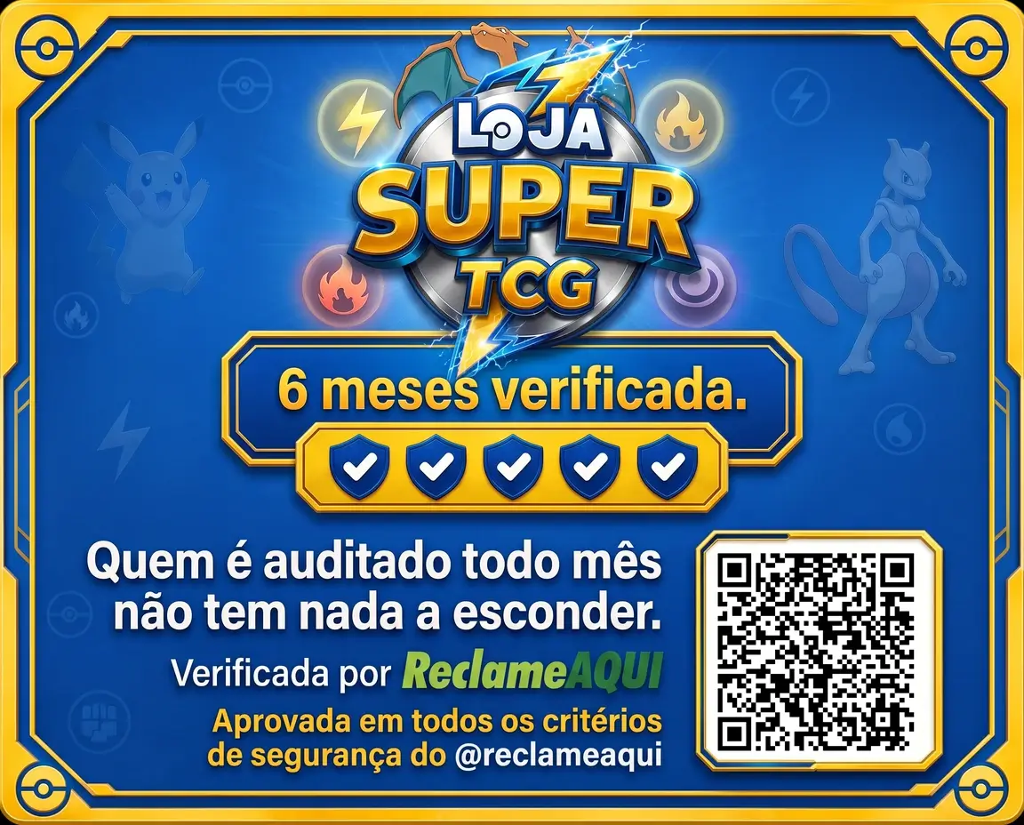loja super tcg 6 meses verificada reclame aqui auditada recentemente