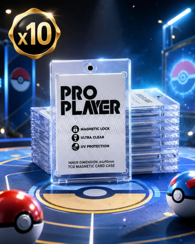 top loader 10 unidades pokemon tcg pro player transparente