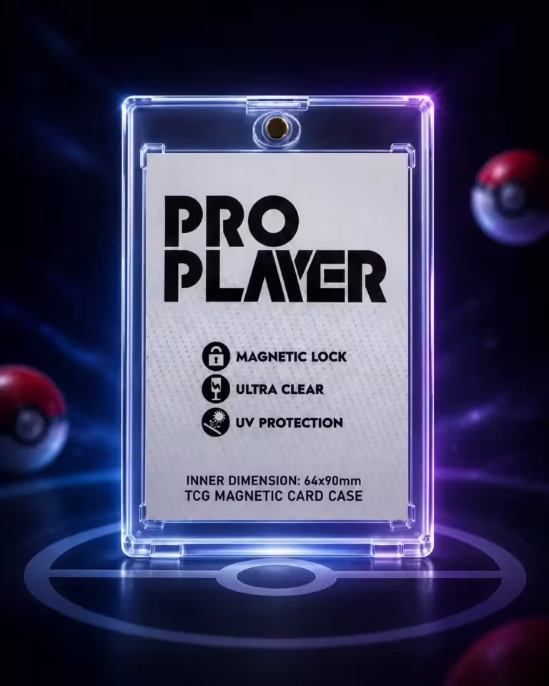 top loader magnetico pokemon pro player transparente main